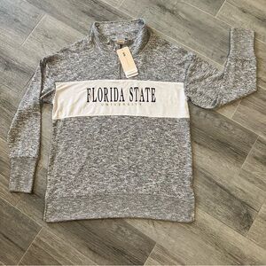 UG Apparel Florida State University Women's Large Gray
1/4 Zip Pullover NWT